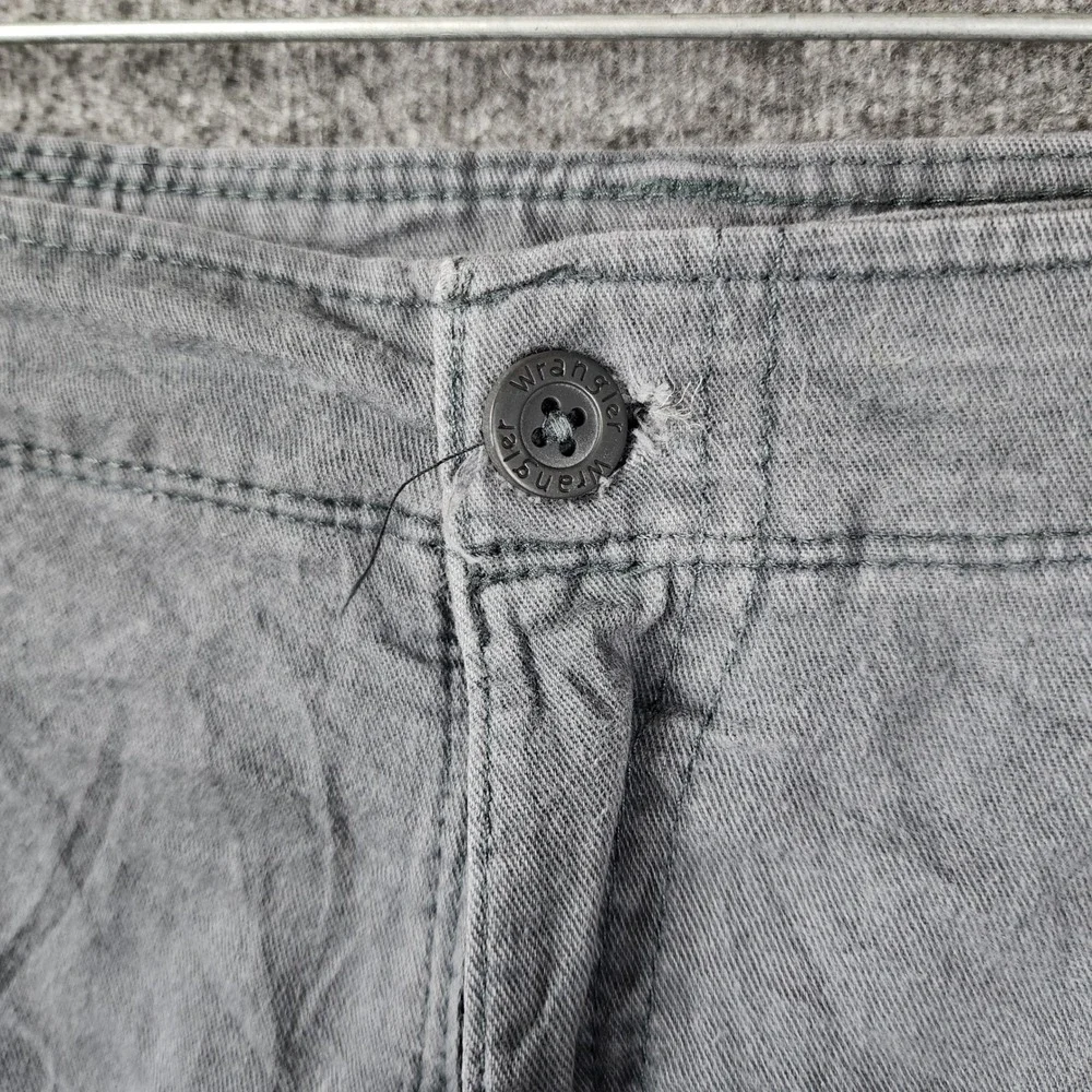Wrangler Cargo Shorts‎ Mens 40 Grey Relaxed Fit Cotton Twill Casual Outdoor
